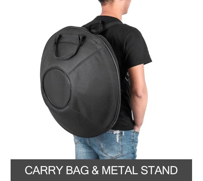 Rankų būgnas D mažorės 9 natų su dėklu5