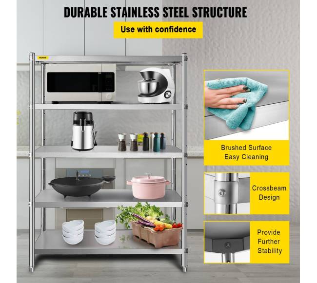 Reguliuojamos virtuvinės lentynos 5 aukštų3