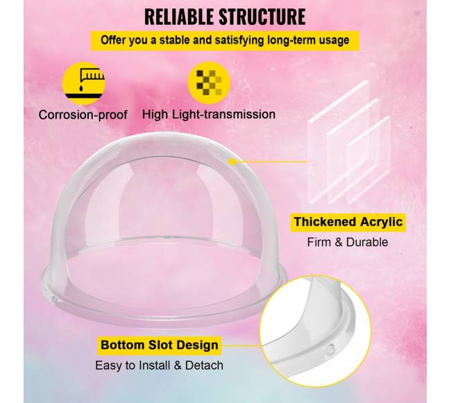 52 cm saldainių vatos mašinos gaubtas3