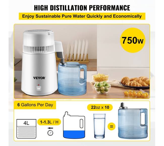 4 l vandens distiliatorius 1,3 lh 220V3