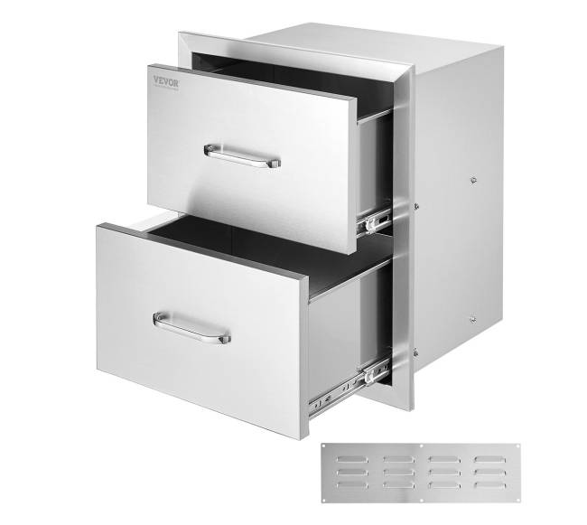 lauko virtuvės nerūdijančio plieno stalčiai0