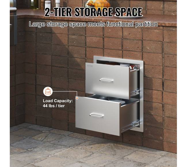 lauko virtuvės nerūdijančio plieno stalčiai2