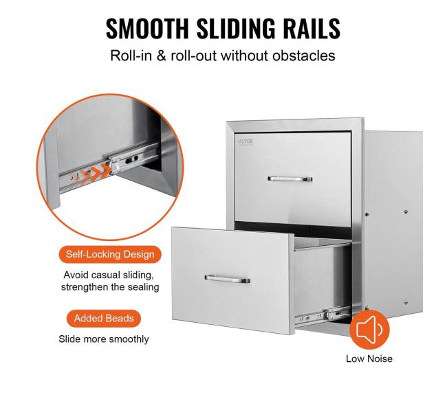 lauko virtuvės nerūdijančio plieno stalčiai4