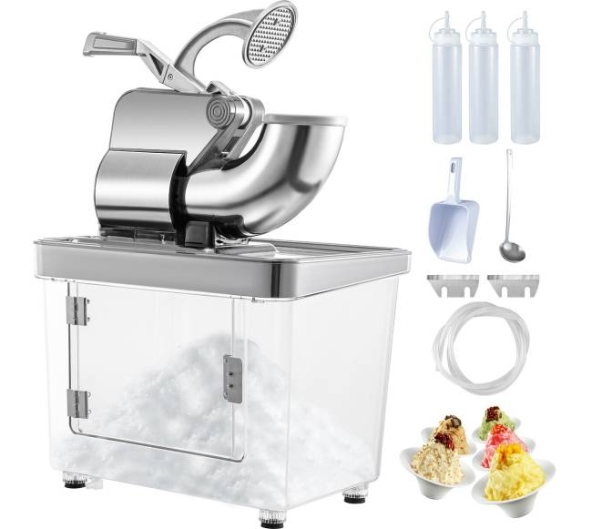 Kompaktiška ledo malimo mašina su dėže0