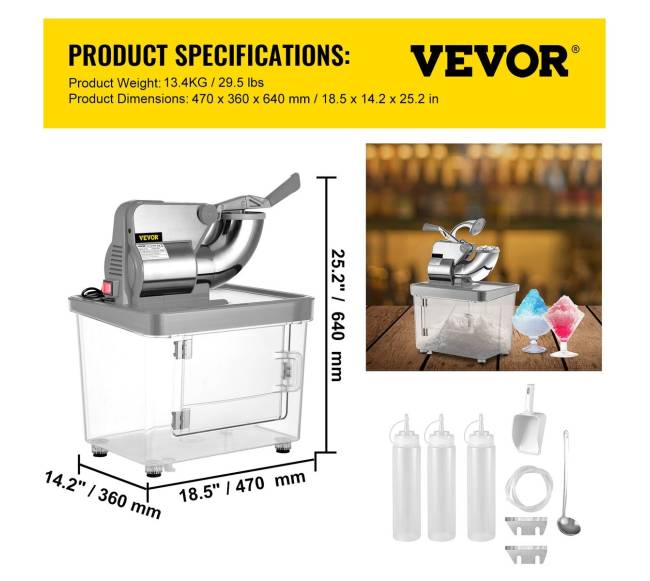 Kompaktiška ledo malimo mašina su dėže6