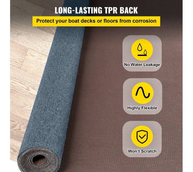 Pilkas jūrinis kilimas 1,8m x 4m3