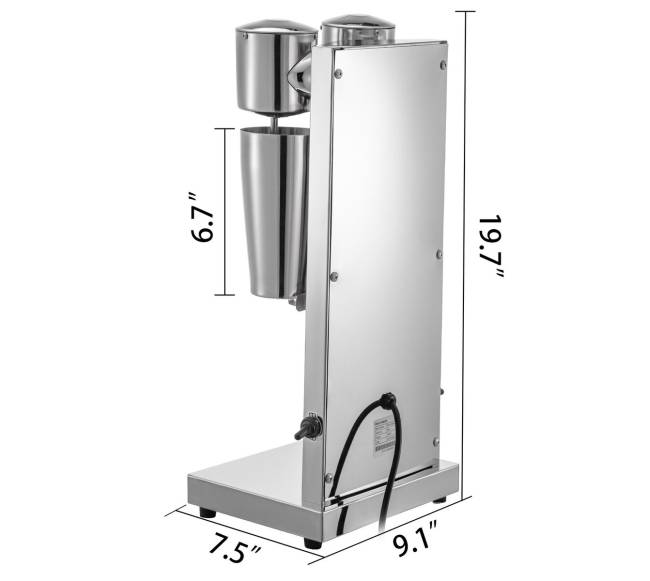 Elektrinė milkshake mašina, dviguba galvutė7