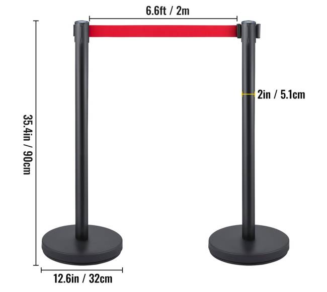 6 dalių žmonių srautų valdymo stulpai7