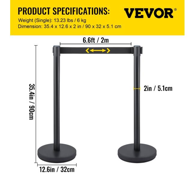 Kordoniniai stulpai, 6 dalių rinkinys6