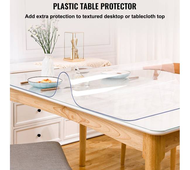 Storas permatomas PVC stalo užtiesalas 96 x 42 cm1