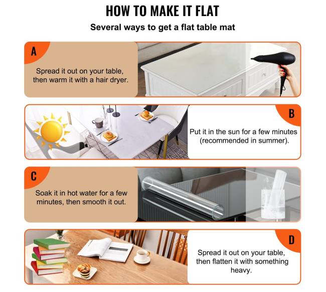Storas permatomas PVC stalo užtiesalas 96 x 42 cm5