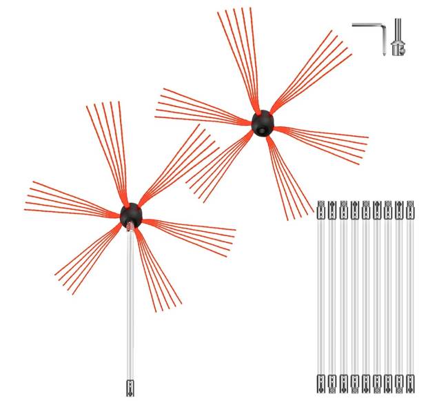 Kaminų valymo rinkinys sooteater 10m0