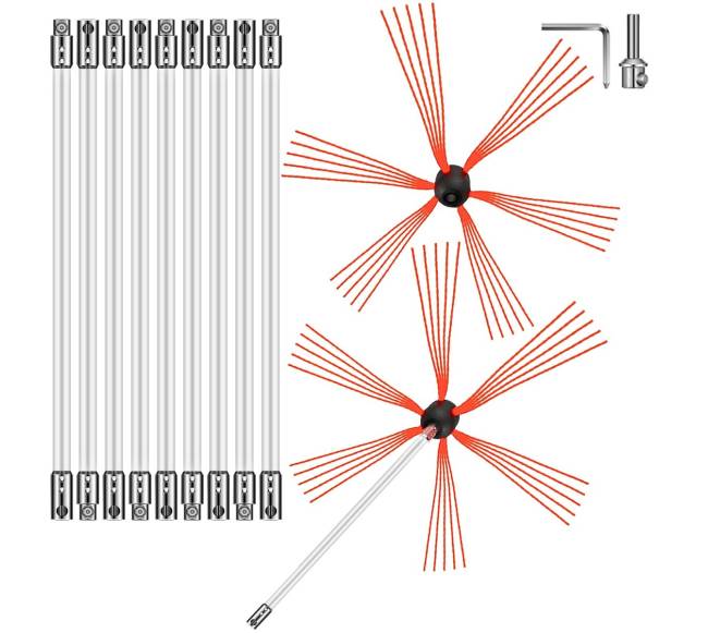 Kaminų valymo rinkinys sooteater 10m10