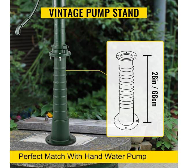 Antikinė rankinė vandens pompa iš ketaus1