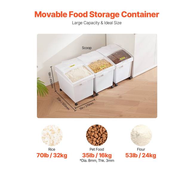 Ingredientų dėžės su rateliais, 3 vnt.1