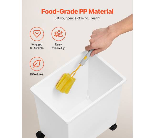 Ingredientų konteineris su ratukais, 20 L, 3 vnt.3