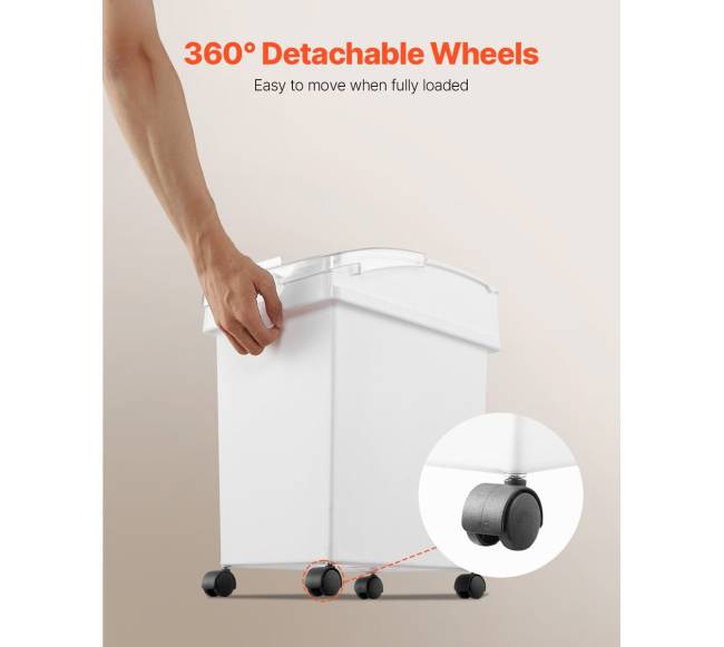 Ingredientų konteineris su ratukais, 20 L, 3 vnt.4