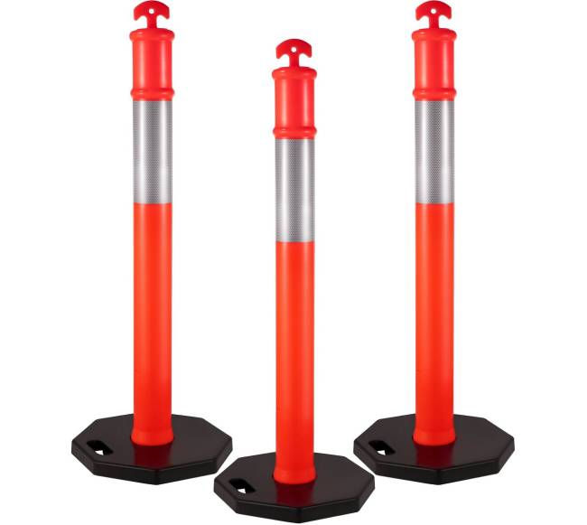 Kelių užtvaros stulpai 110 cm, 3 vnt.0