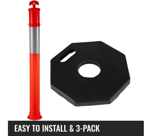 Kelių užtvaros stulpai 110 cm, 3 vnt.5