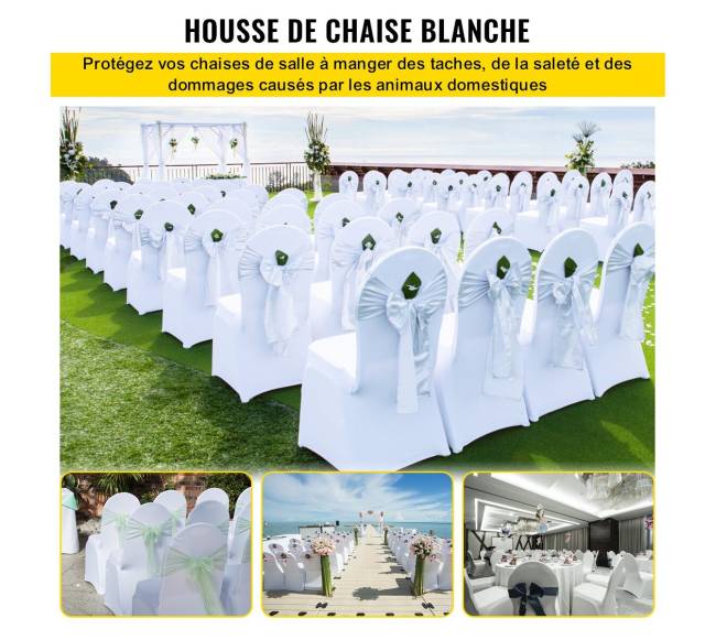 50 vienetų baltos sėdynių užvalkalai vestuvėms1