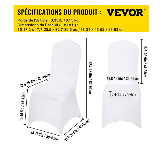 50 vienetų baltos sėdynių užvalkalai vestuvėms6