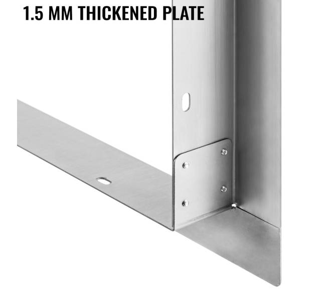 Lauko nerūdijančio plieno rėmelis dvigubam degikliui5