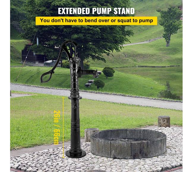 Rankinė vandens pompa su stovu2