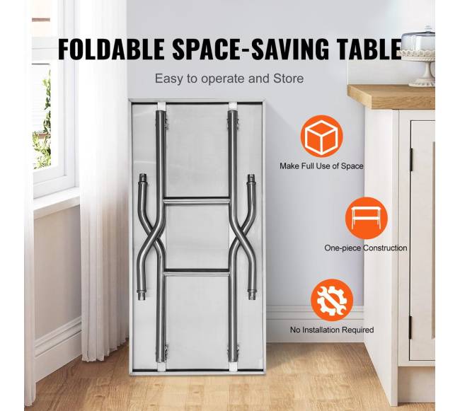 48 x 24 colių nerūdijančio plieno stalviršis3