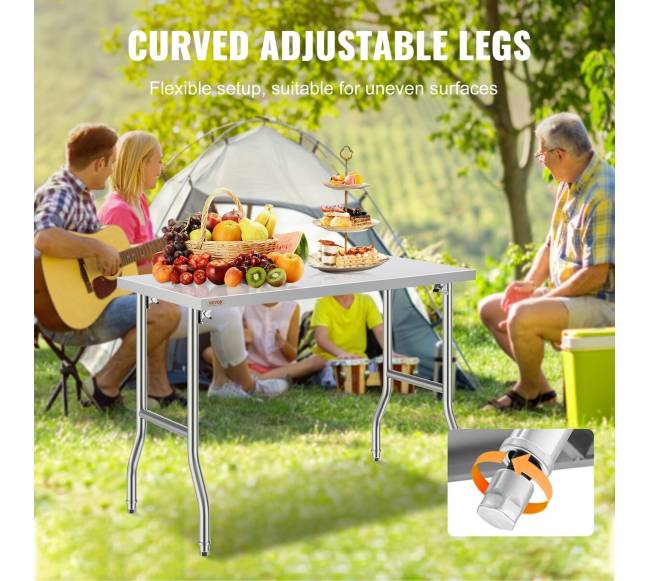 48 x 24 colių nerūdijančio plieno stalviršis4