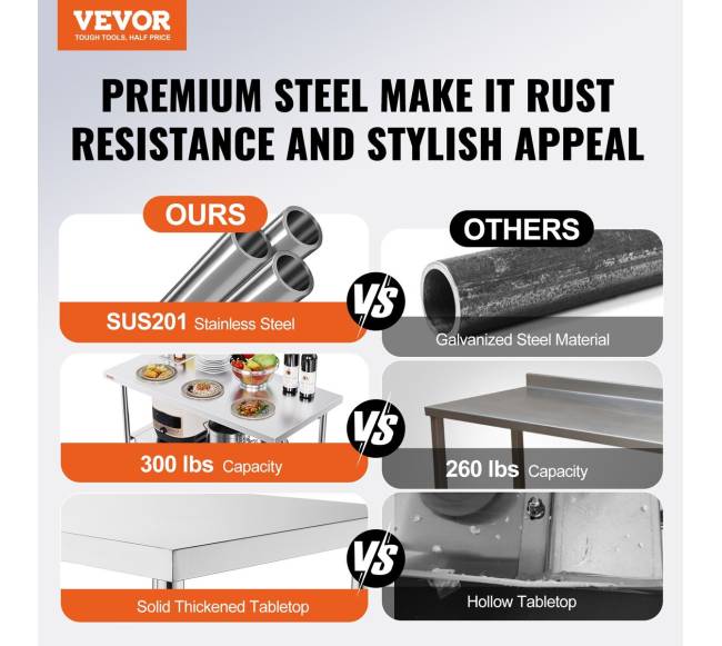 Sulankstomas komercinis darbo stalas 122 x 61 cm1