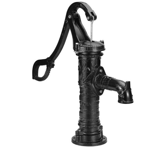 Senovinė rankinė vandens pompa0