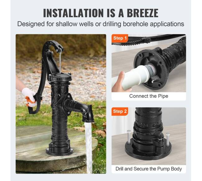 Senovinė rankinė vandens pompa5