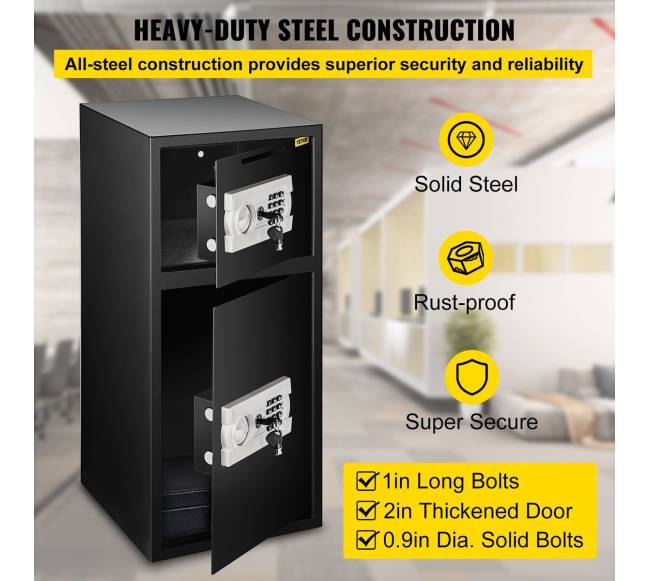 83 cm dvigubų durų saugus seifas2