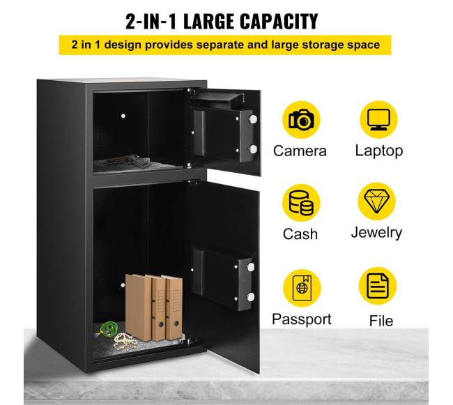 83 cm dvigubų durų saugus seifas4