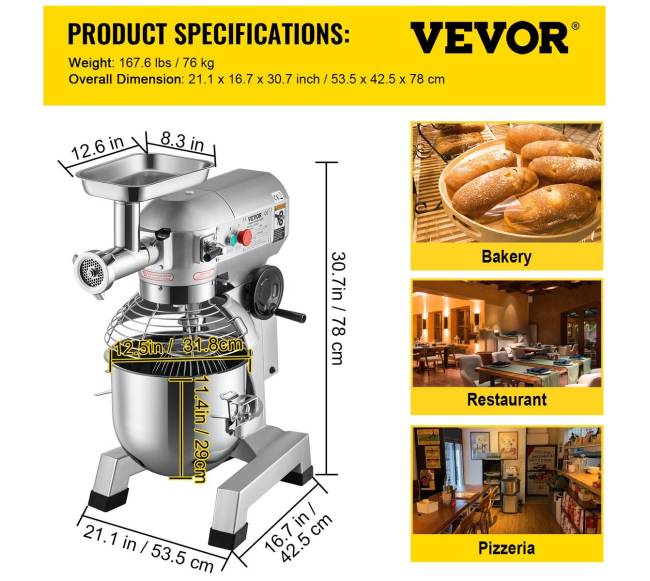 Pramoninis maišytuvas su maltuvų funkcija6