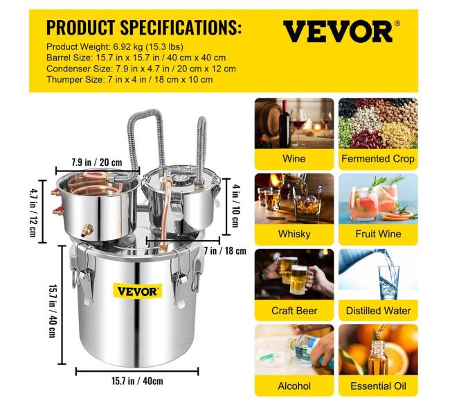 50L vandens distiliatorius su kondensatoriumi ir bačka6