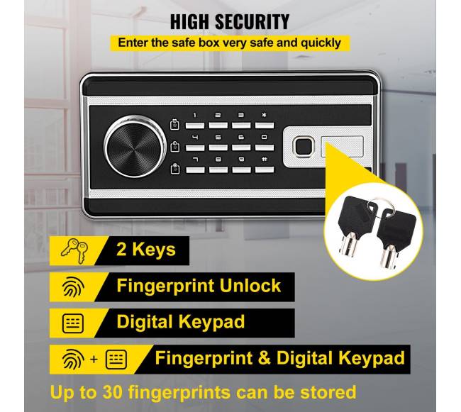 Pirštų atspaudų seifas su lentyna2
