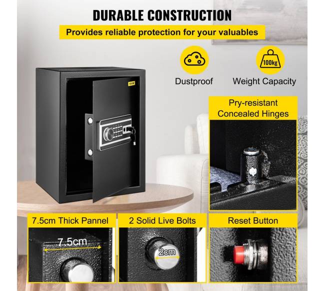 Pirštų atspaudų seifas su lentyna3