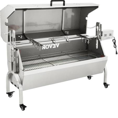 Kepsninė rotisserie su varikliu, nerūdijantis plienas0