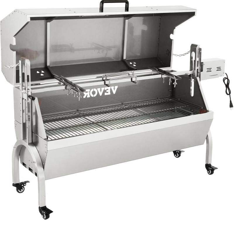 Kepsninė rotisserie su varikliu, nerūdijantis plienas0