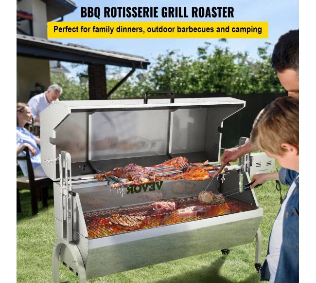 Kepsninė rotisserie su varikliu, nerūdijantis plienas1
