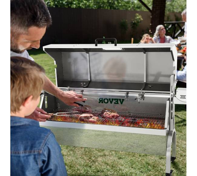 Kepsninė rotisserie su varikliu, nerūdijantis plienas7