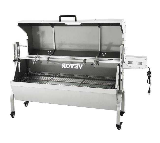 Kepsninė rotisserie su varikliu, nerūdijantis plienas8