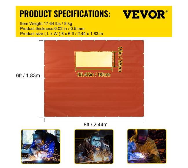 Suvirinimo uždanga su metaliniu rėmu ir ratukais6