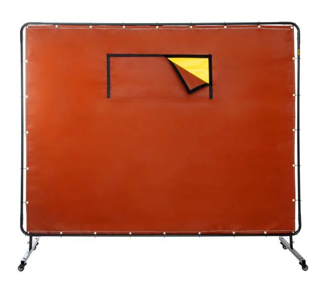 Suvirinimo uždanga su metaliniu rėmu ir ratukais10