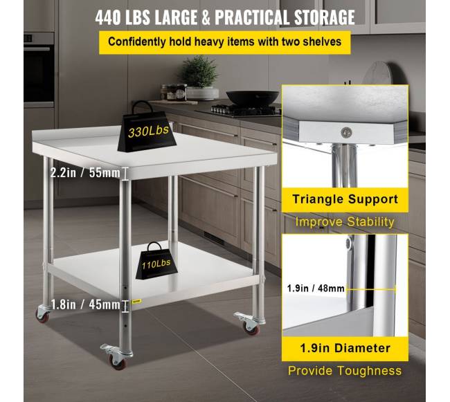 Nerūdijančio plieno darbastalis virtuvei2