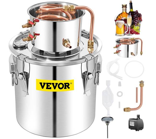 50 l alkoholio distiliatorius su kondensatoriumi0