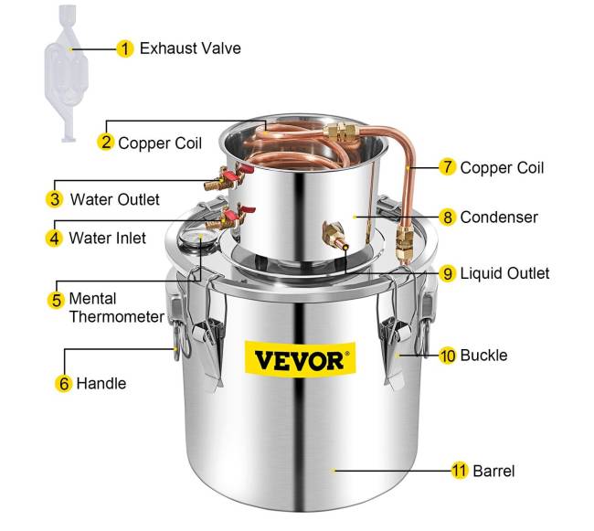 50 l alkoholio distiliatorius su kondensatoriumi9