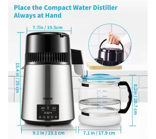 Vandens distiliatorius, 4L distiliuotojo aparatas6
