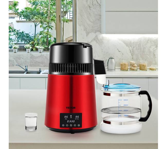 Vandens distiliatorius, 4L 750W, raudonas7